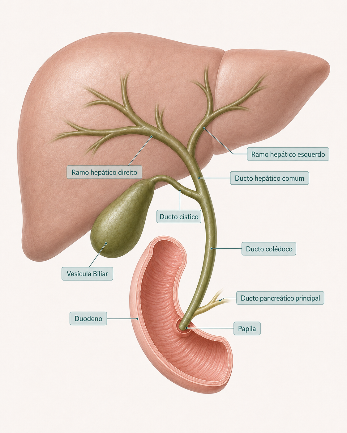 Anatomia das vias biliares